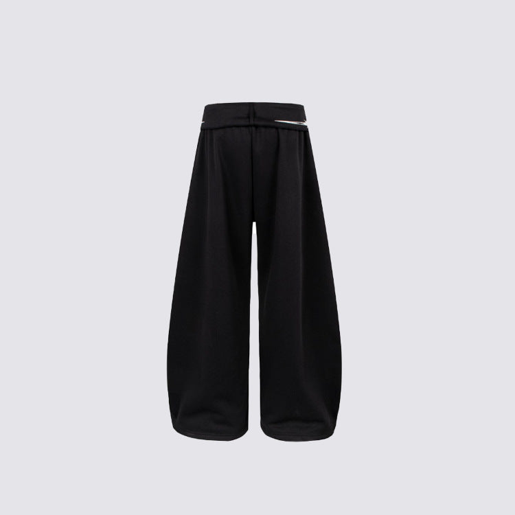 Art Graphic Strap Wide Leg Sweatpants WN27793