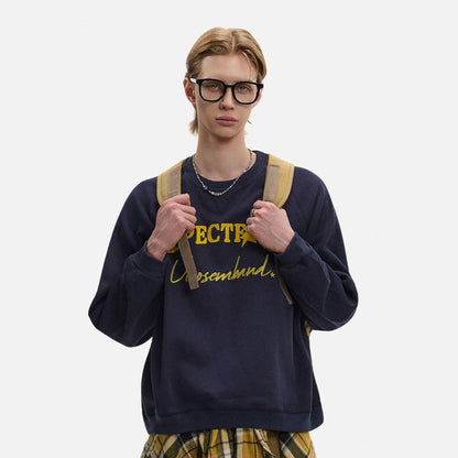 Embroidery Short Oversize Sweatshirt WN21432