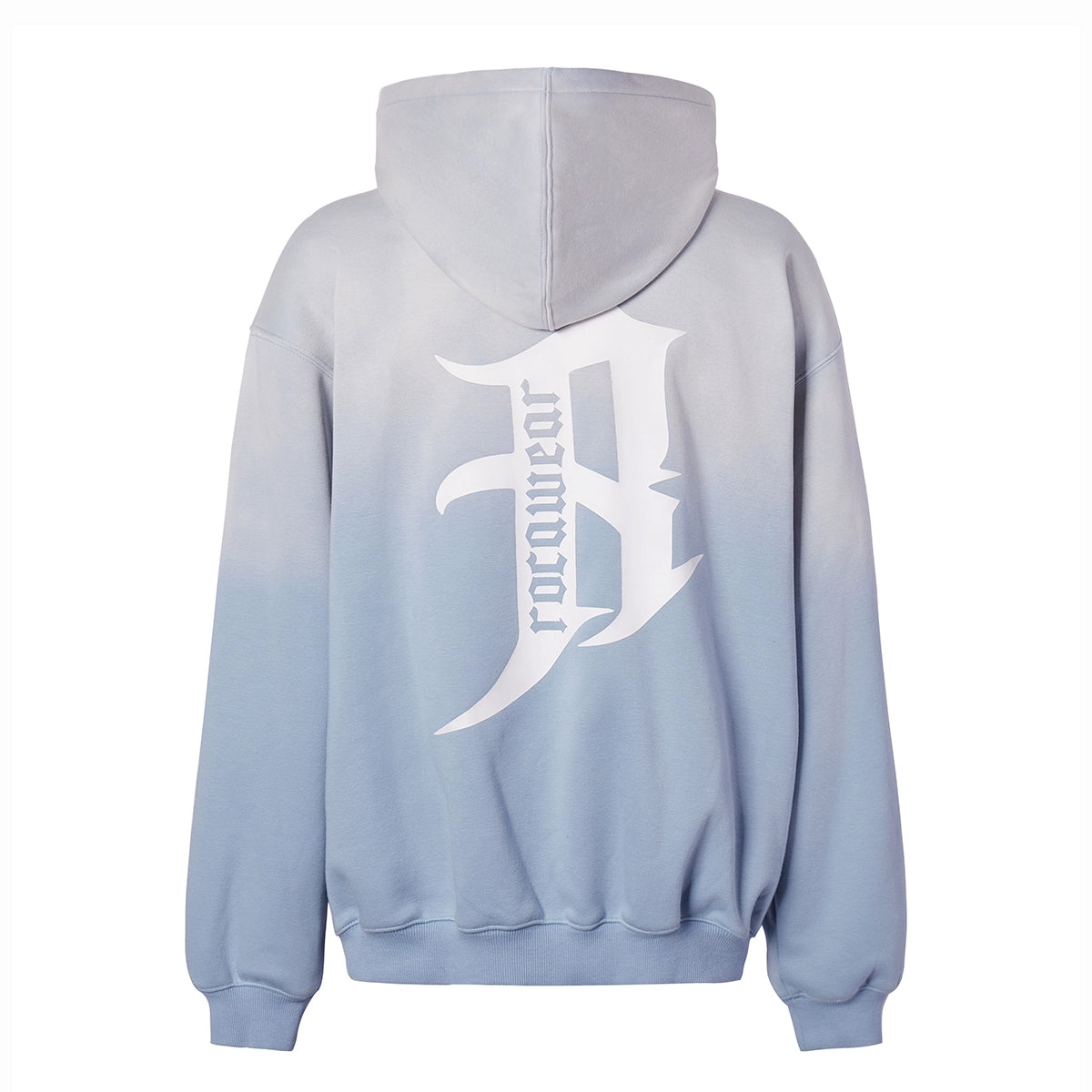 Gradient Print Oversize Fleece Lining Hoodie WN17903