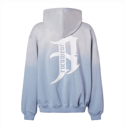 Gradient Print Oversize Fleece Lining Hoodie WN17903