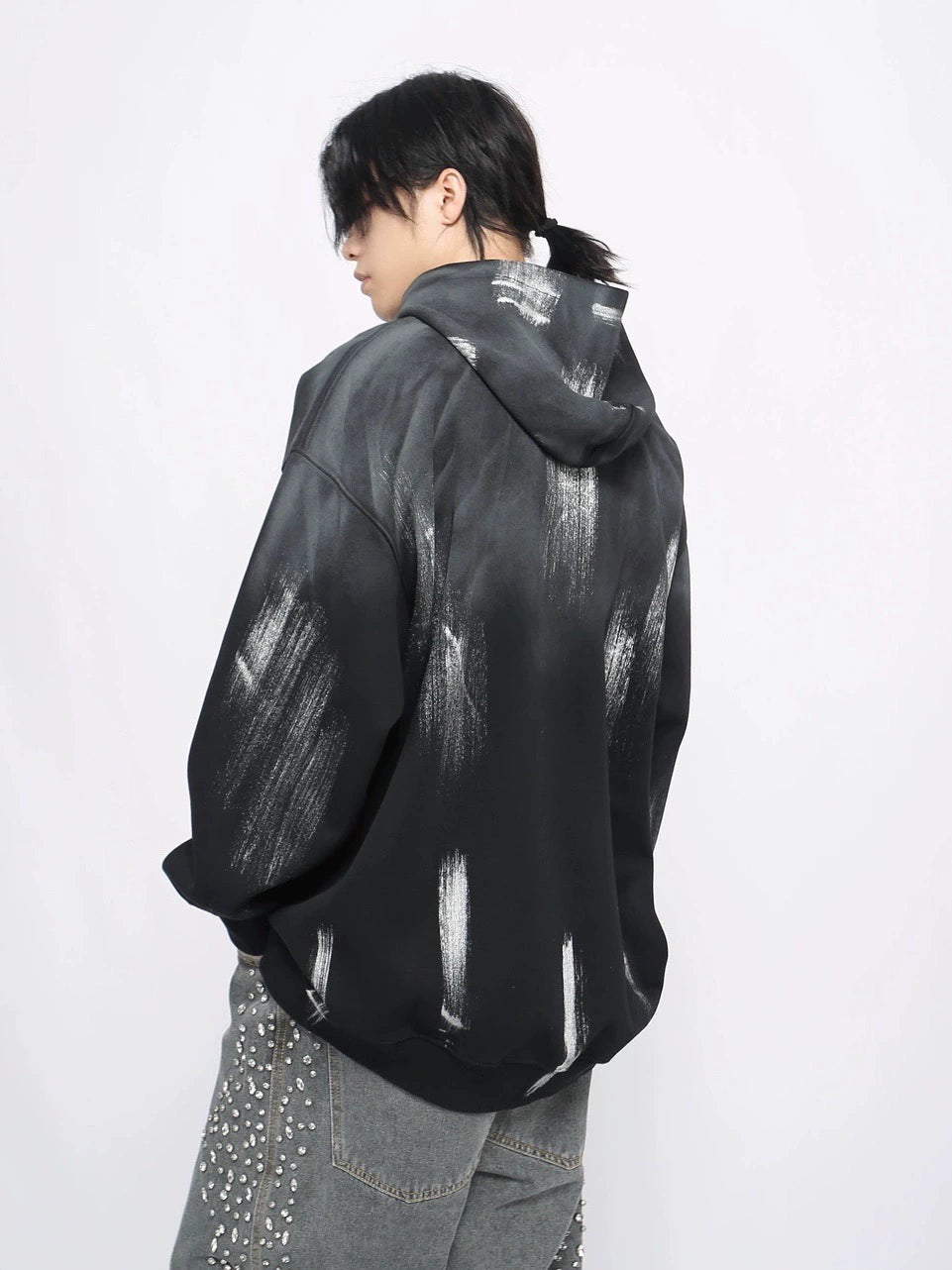 Oversize Print Hoodie WN8737