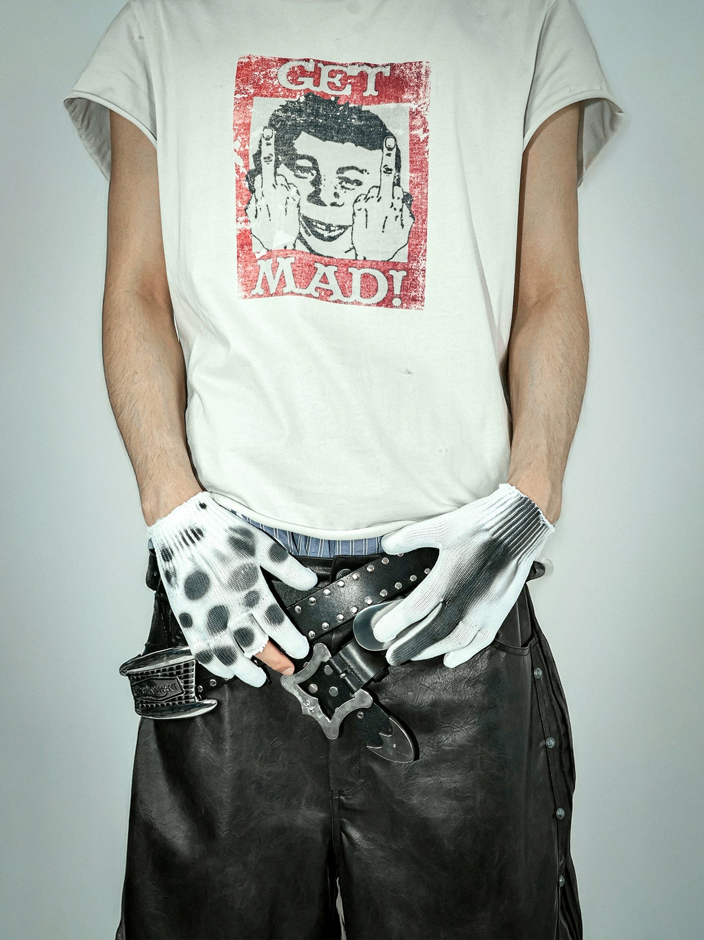 Graphic Print Frayed Short Sleeve T-Shirt WN20831