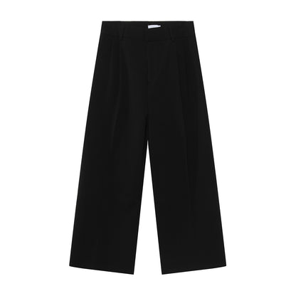 Double Tailored Jacket & Pleats Wide Leg Trousers Setup WN25019