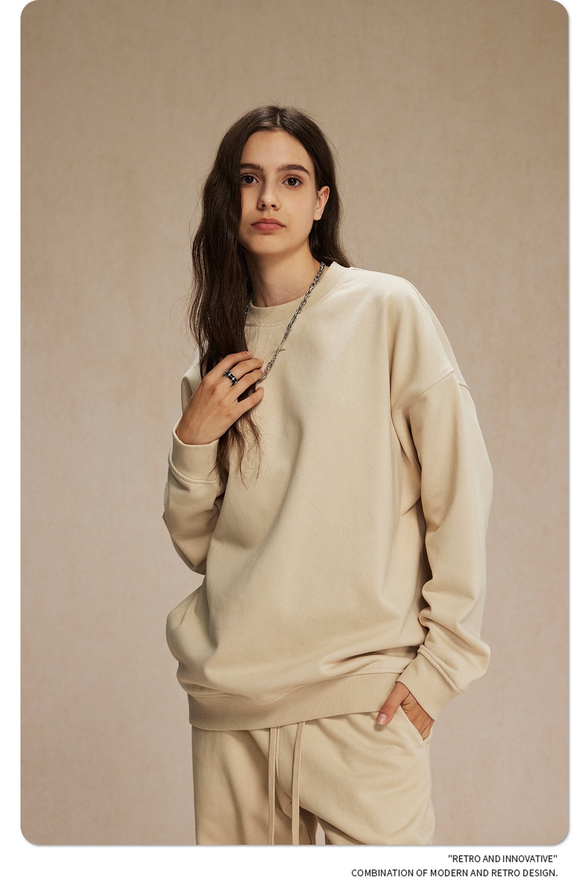 Oversize Crewneck Sweatshirt WN9972