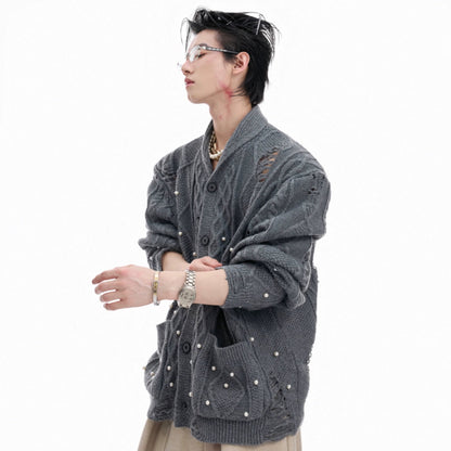 Pearl Hollow Knit Cardigan WN20676