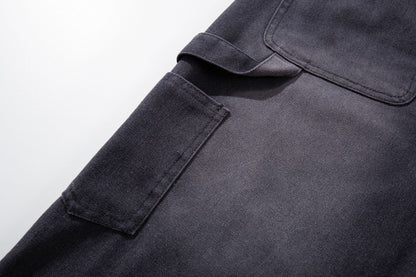 Denim Graffiti Damage Wide Leg Half Pants WN25658