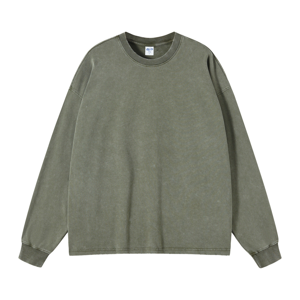 Oversize Heavyweight Damage Washed Long-sleeve T-shirt WN6608