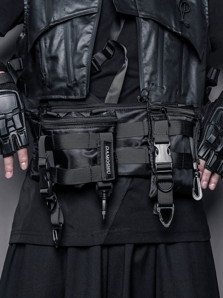 Multi Pocket Buckle Strap Tactical Bag WN22391