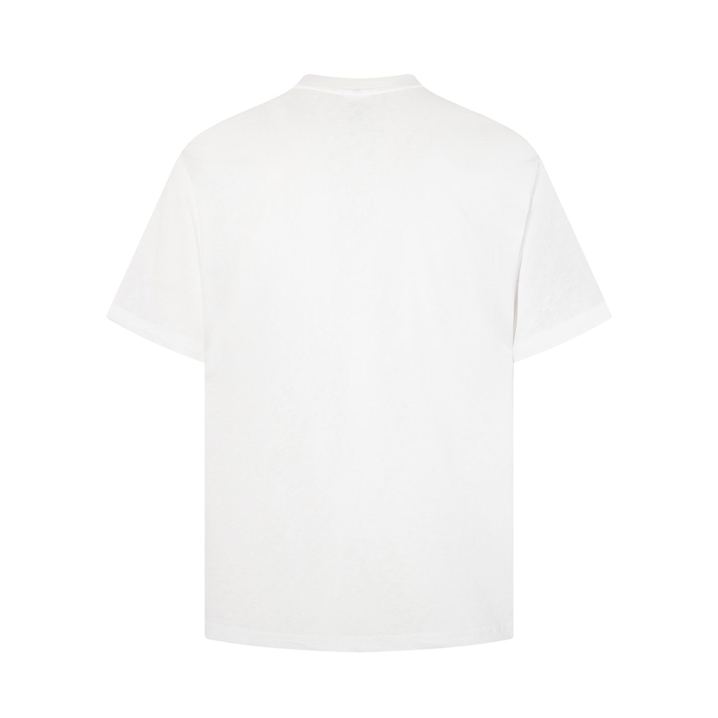 High-Neck Graphic Print Cotton Short Sleeve T-Shirt WN25578