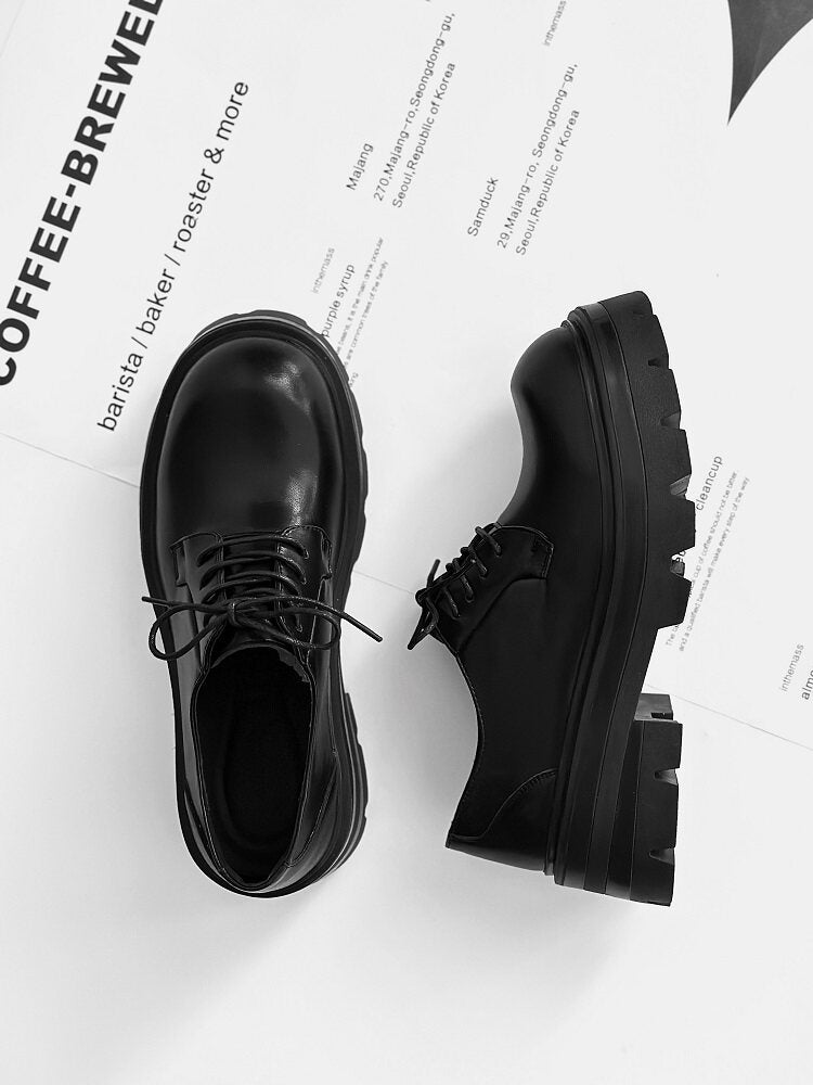 Lace Up Thick Sole Platform Shoes WN24572