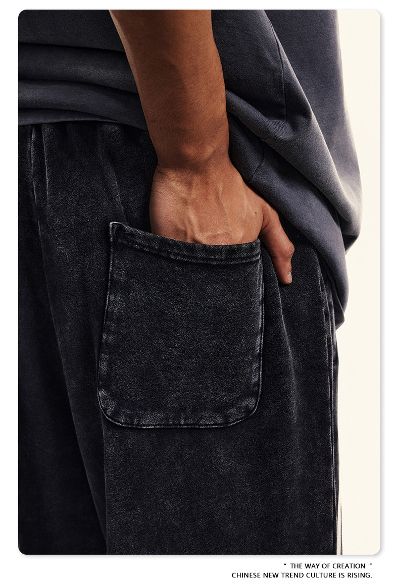 Washed Wide-leg Sweatpants WN6413