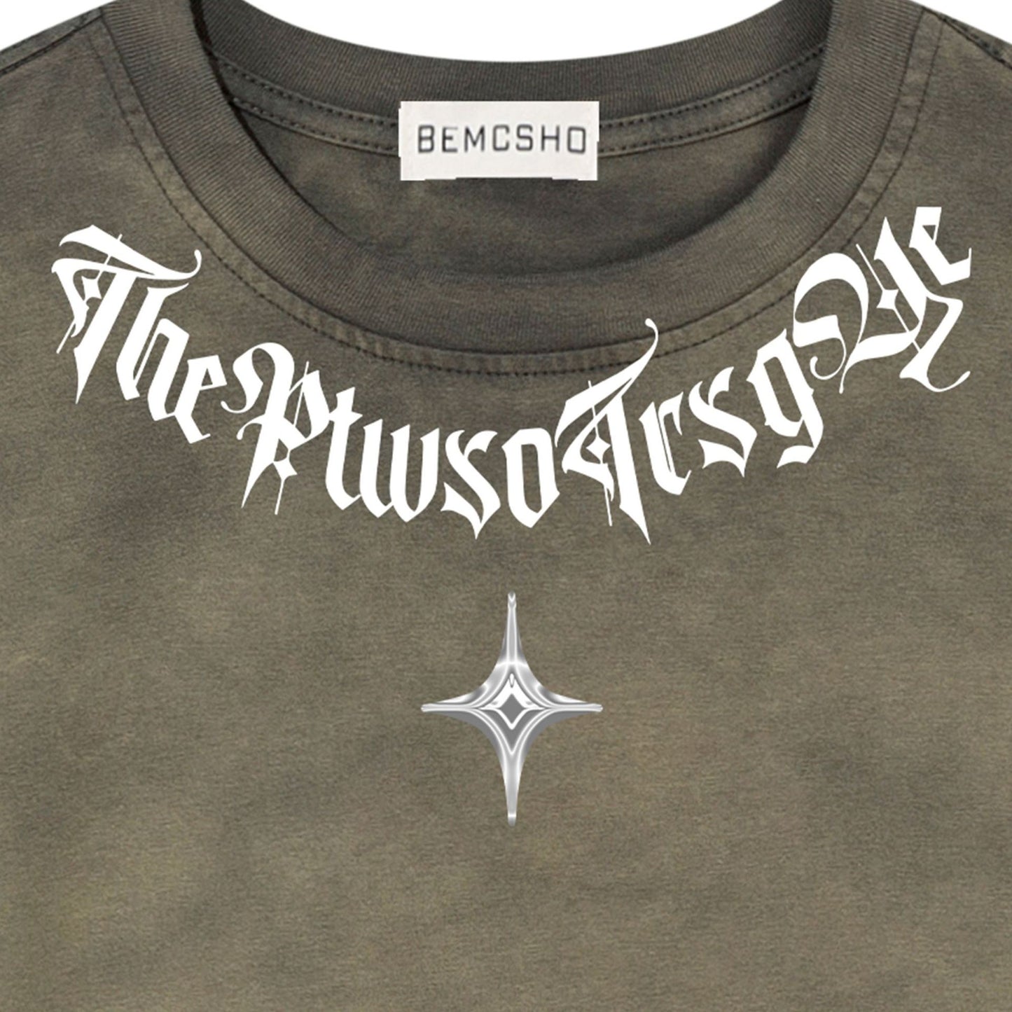 Washed Damage Short Sleeve T-Shirt WN16148