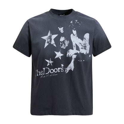 Portrait Print Short Sleeve T-Shirt WN25972