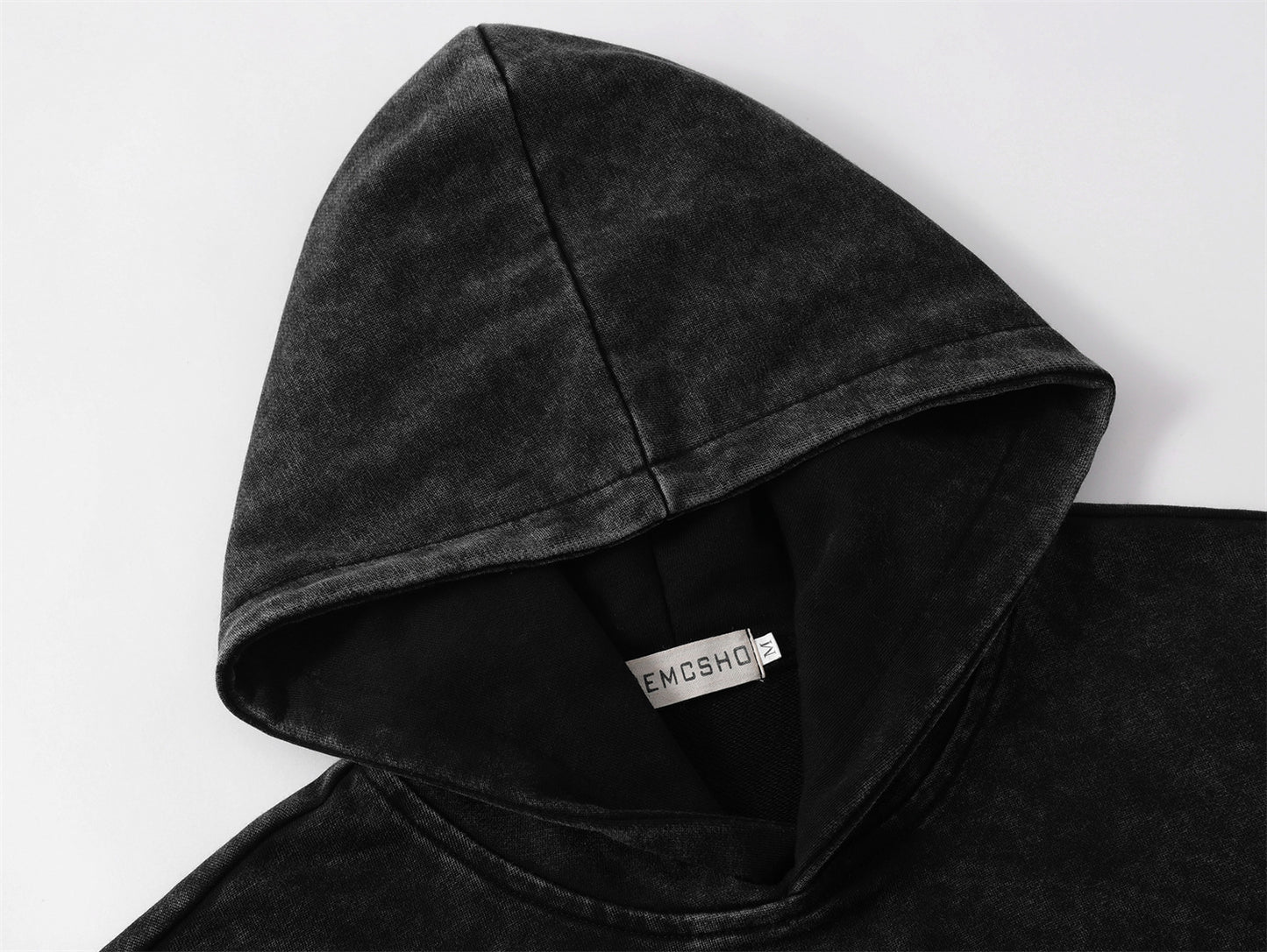 Washed Letter Print Oversize Hoodie WN11517