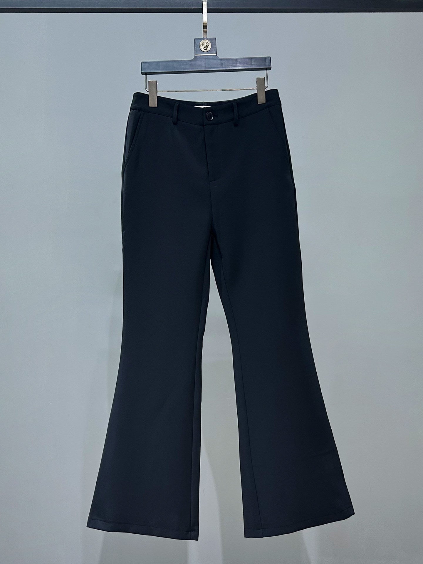 Beaded Rhinestone Tailored Jacket & Flare Trousers Setup WN23870