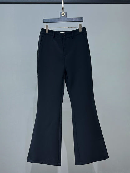 Beaded Rhinestone Tailored Jacket & Flare Trousers Setup WN23870
