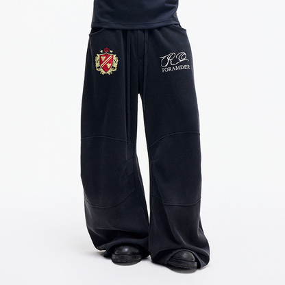 Logo Embroidery Wide Leg Sweatpants WN27267