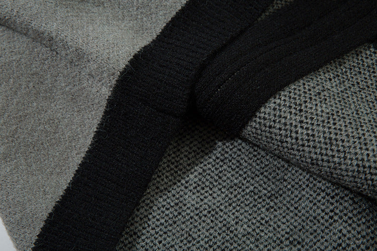 Colorblock Zipper Knit Cardigan WN11455