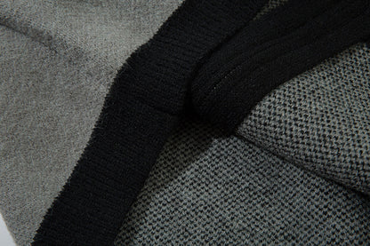 Colorblock Zipper Knit Cardigan WN11455