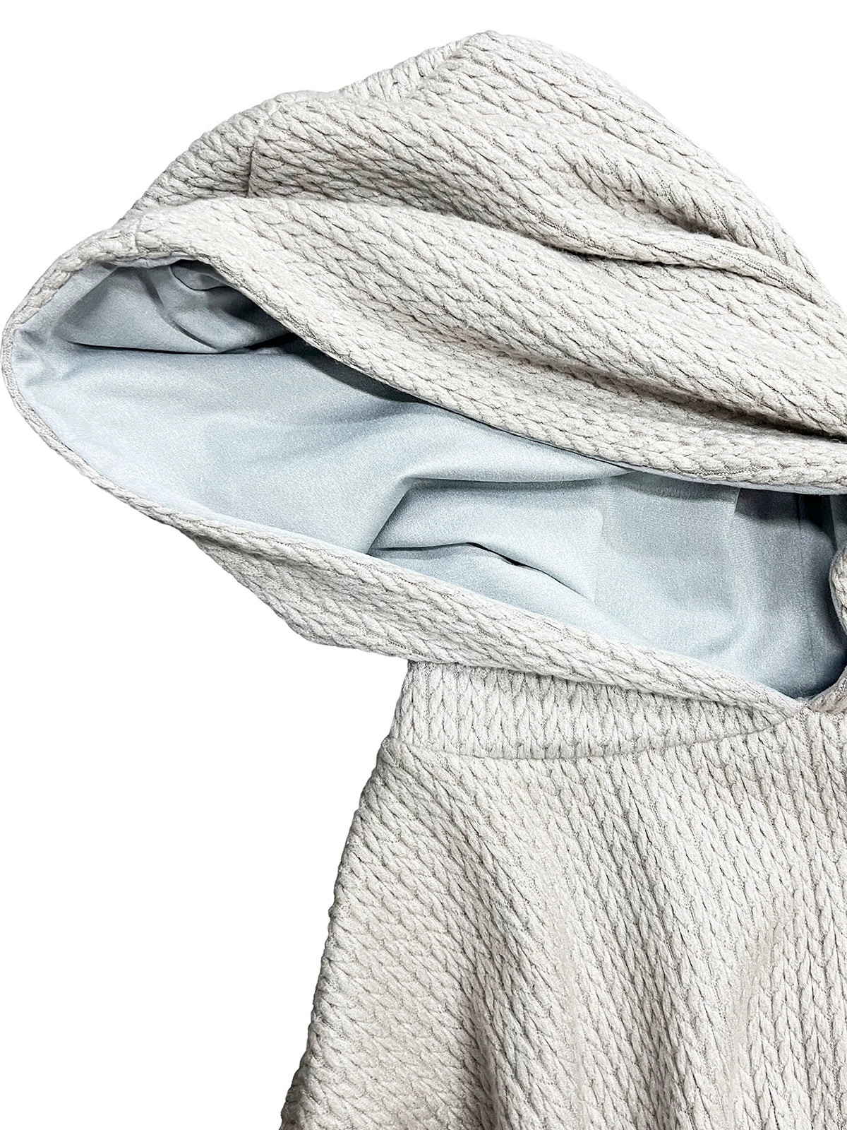 Jacquard Appliqué Hooded Knit Sweater WN19021