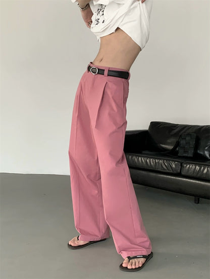 Draping Design Wide Leg Trousers WN20039