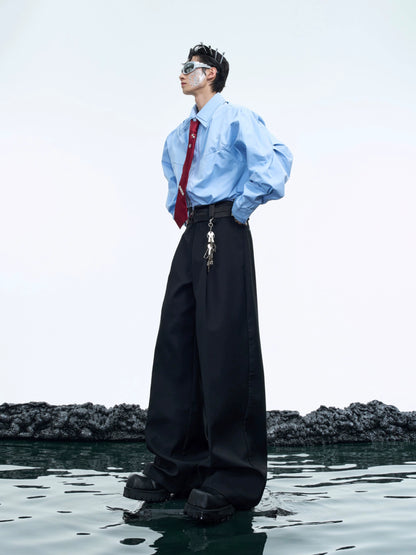 Double-Layered High-Waist Trousers WN10533