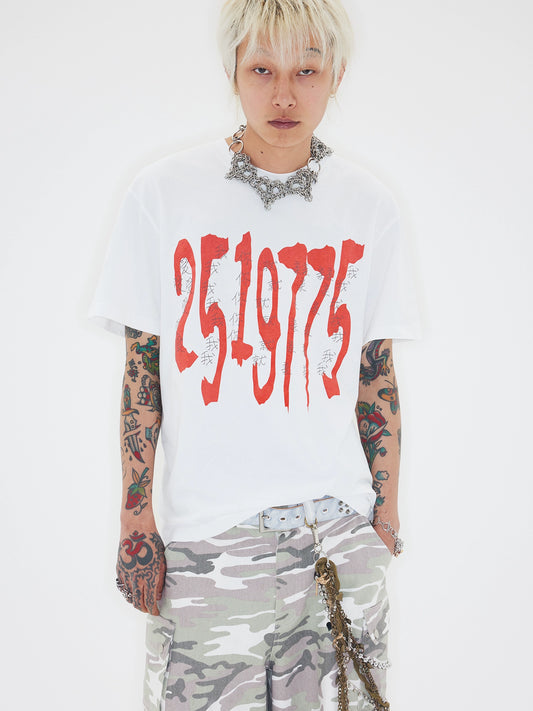 Graphic Letter Design Short Sleeve T-Shirt WN19103