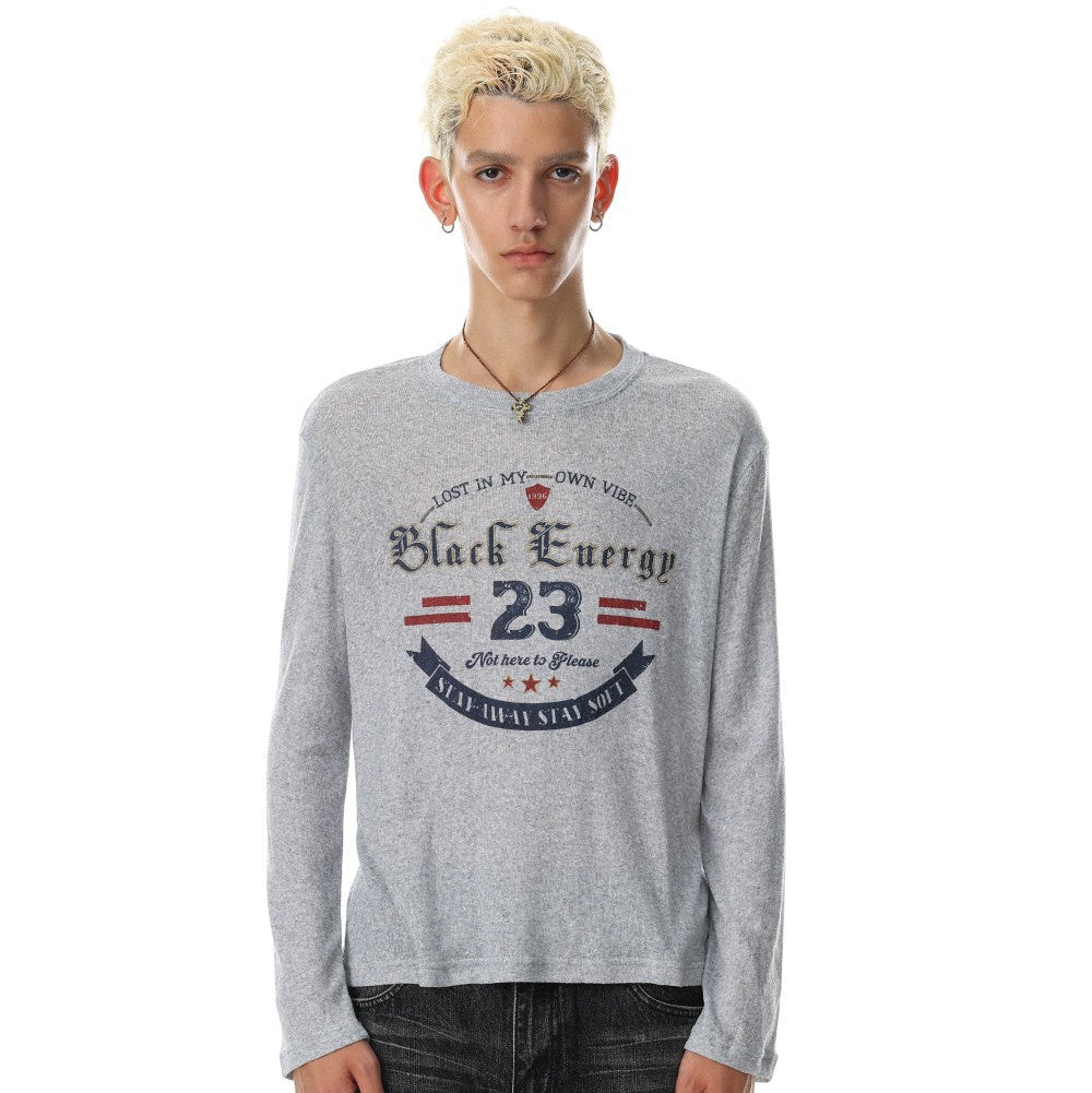 Letter Graphic Long Sleeve T-Shirt WN27981