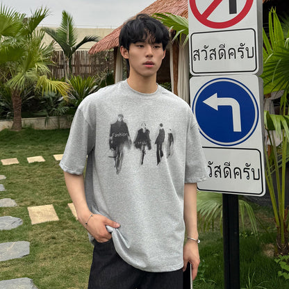 Graphic Print Short Sleeve T-Shirt WN24908