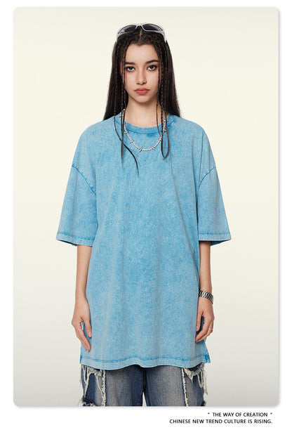 Washed Heavyweight Oversize Short Sleeve T-Shirt WN6078