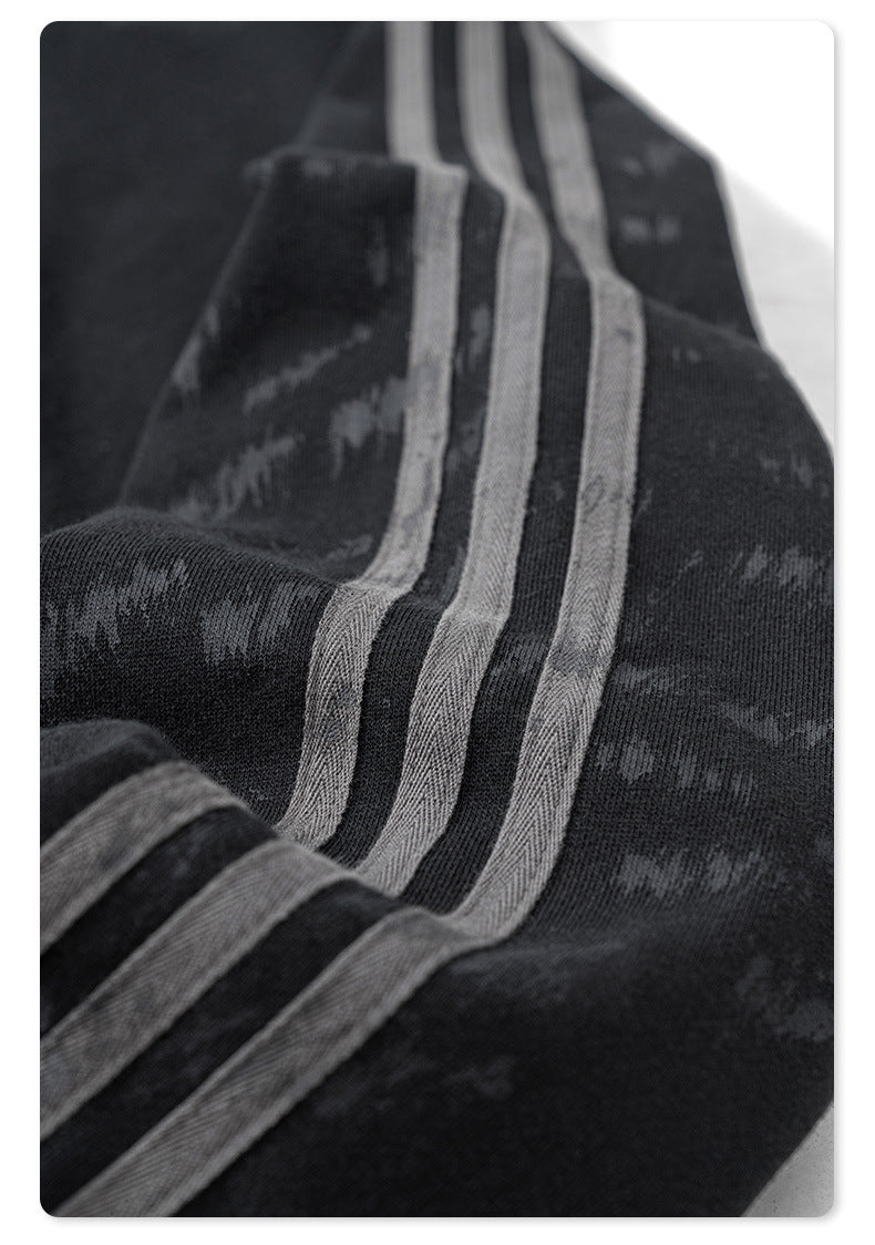 Brushing Paint Stripe Hoodie WN7899