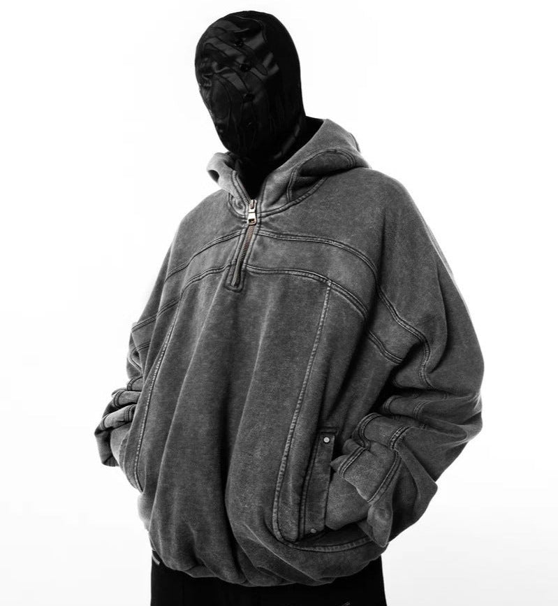 Eye-Opening Long-Zipper Hoodie WN27928