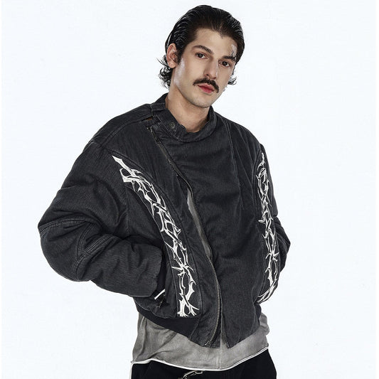 Vintage Print Oversize Puffer Jacket WN27429
