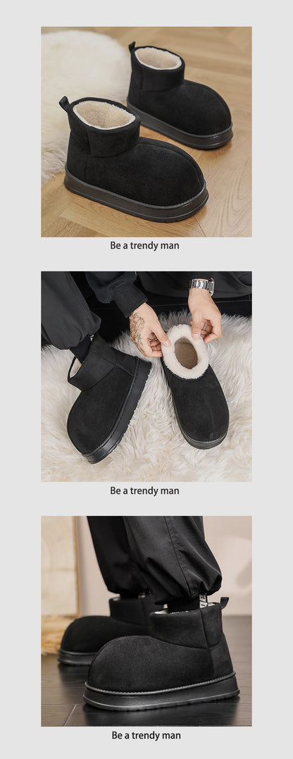 Fake Fur Lined Platform Ankle Boots WN23360