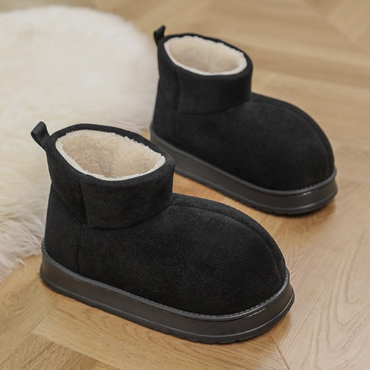 Fake Fur Lined Platform Ankle Boots WN23360