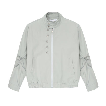 Button Standing-Collar Jacket WN25014