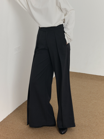 Pleated Flare Trousers WN21517