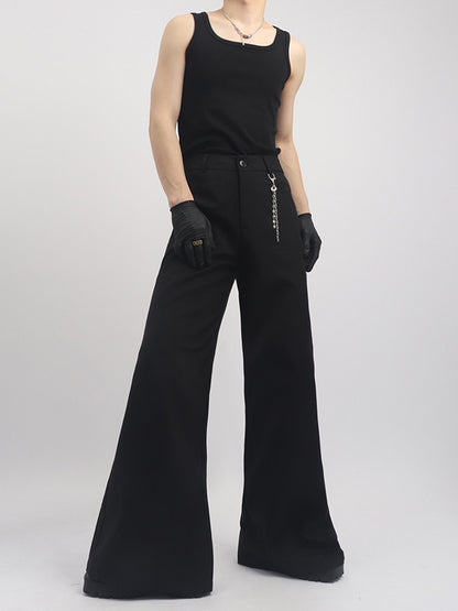 Chain Design Flare Trousers WN23781