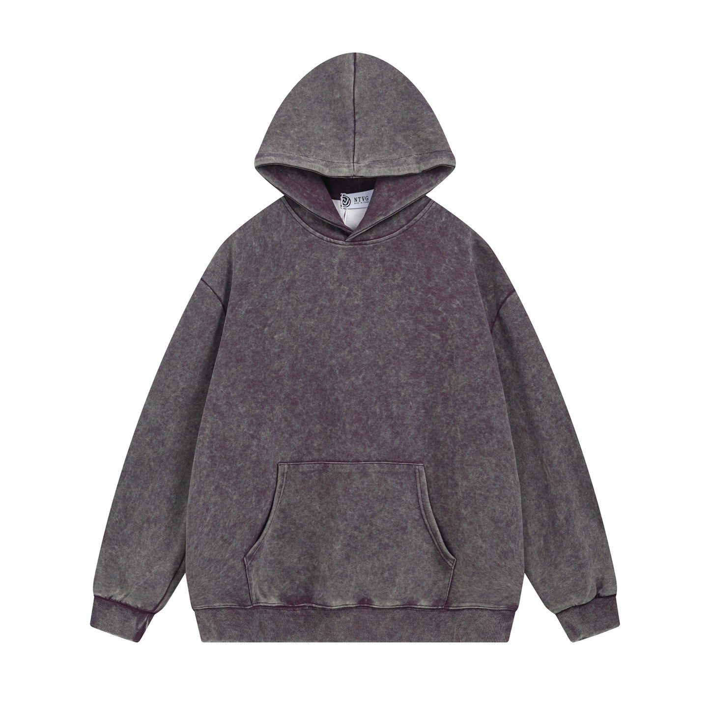 Washed Fleece Lining Oversize Pullover Hoodie WN11481