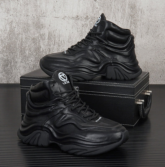 High-Top Panel Chunky Sole Sneakers WN24583