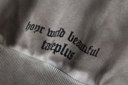 Washed Dirty Dye Zipper Hoodie WN23067