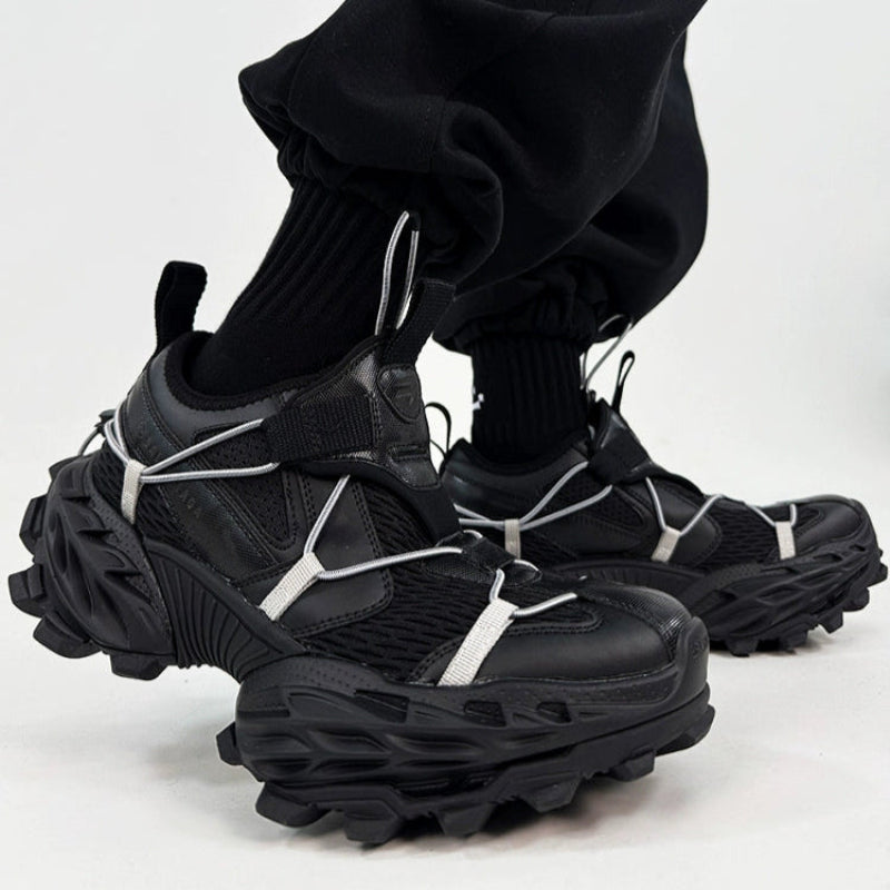 Chunky Sole Mesh Design Shoes WN19176