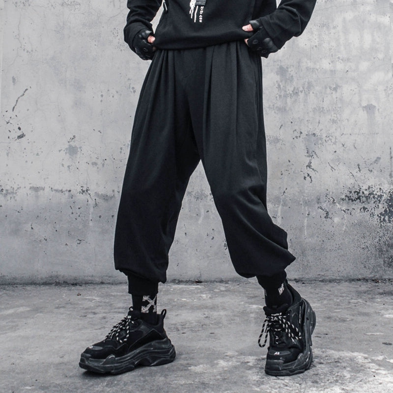 Wide Leg Cuffed Drapey Pants WN22412