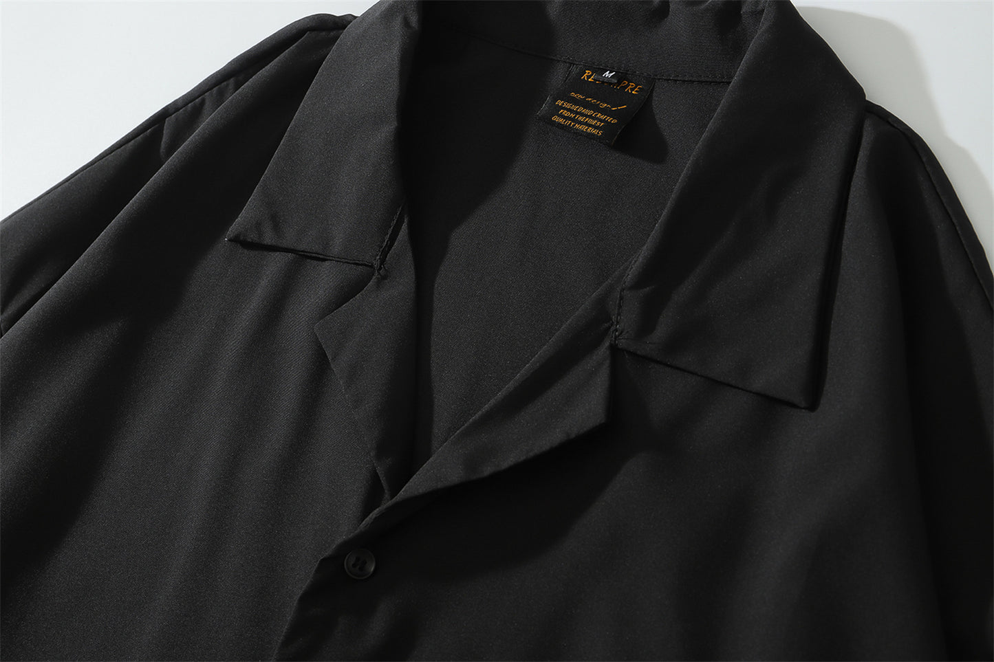 Oversize Plain Open Collar Shirt WN16202