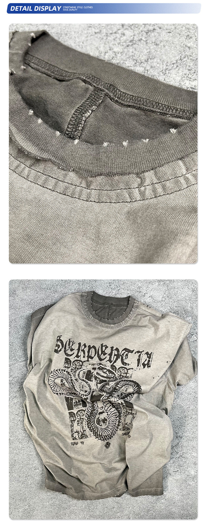 Washed Graphic Print Oversize Short Sleeve T-Shirt WN16248