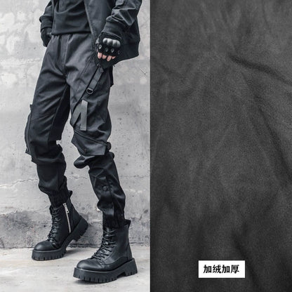 Multi Pocket Metal Buckle Cuffed Pants WN22303