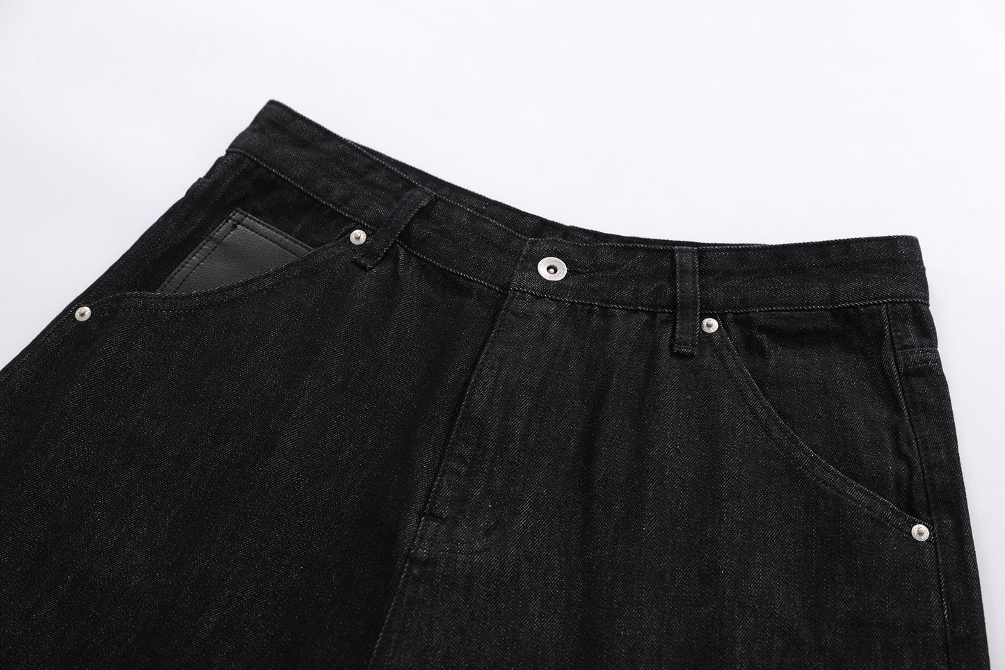 Raw Wash Wide Leg Denim Half Pants WN25701