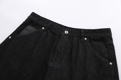 Raw Wash Wide Leg Denim Half Pants WN25701