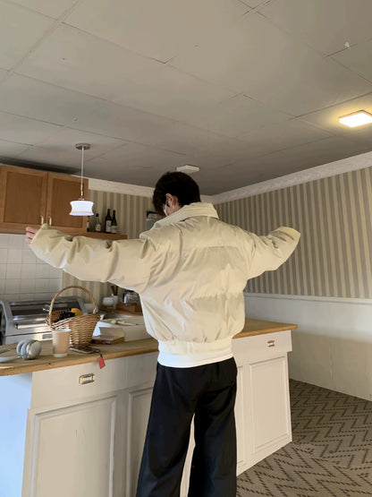 Zipper Design Puffer Jacket WN19739