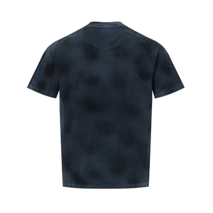 Washed Dirty Letter Print Short Sleeve T-Shirt WN26133